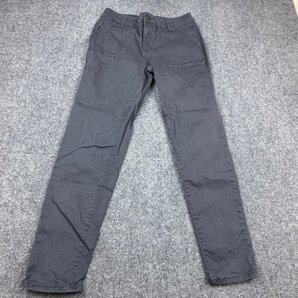 1822 Denim Womens Size 6 Gray Utility Skinny Cargo Patch Pocket Pants Charcoal